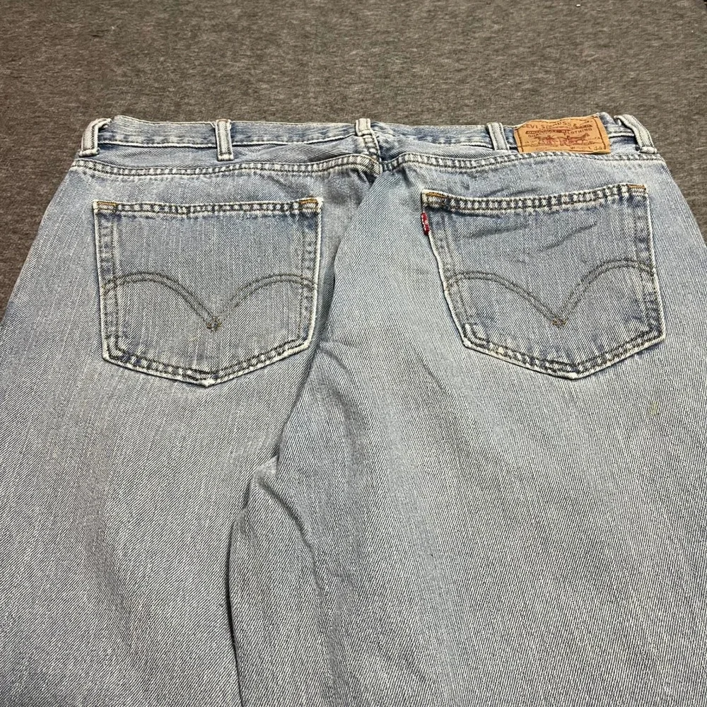 Levis 560 Comfort Fit Light Wash Baggy Denim Jeans W40 L34 Mens Blue